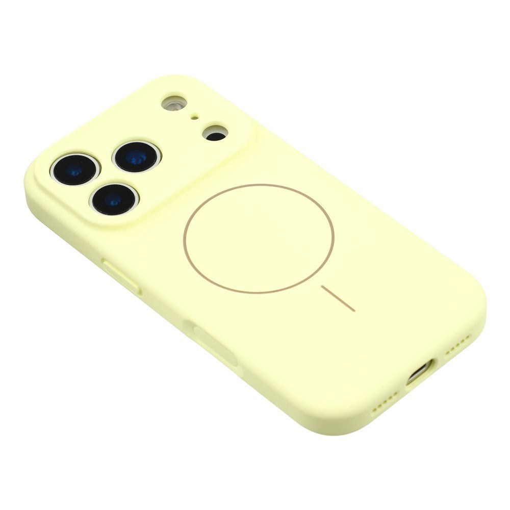 EIDERWOOD iPhone 17 Pro Max Fleksibelt Plast Deksel med Fôr Innvendig – MagSafe Kompatibel – Gul