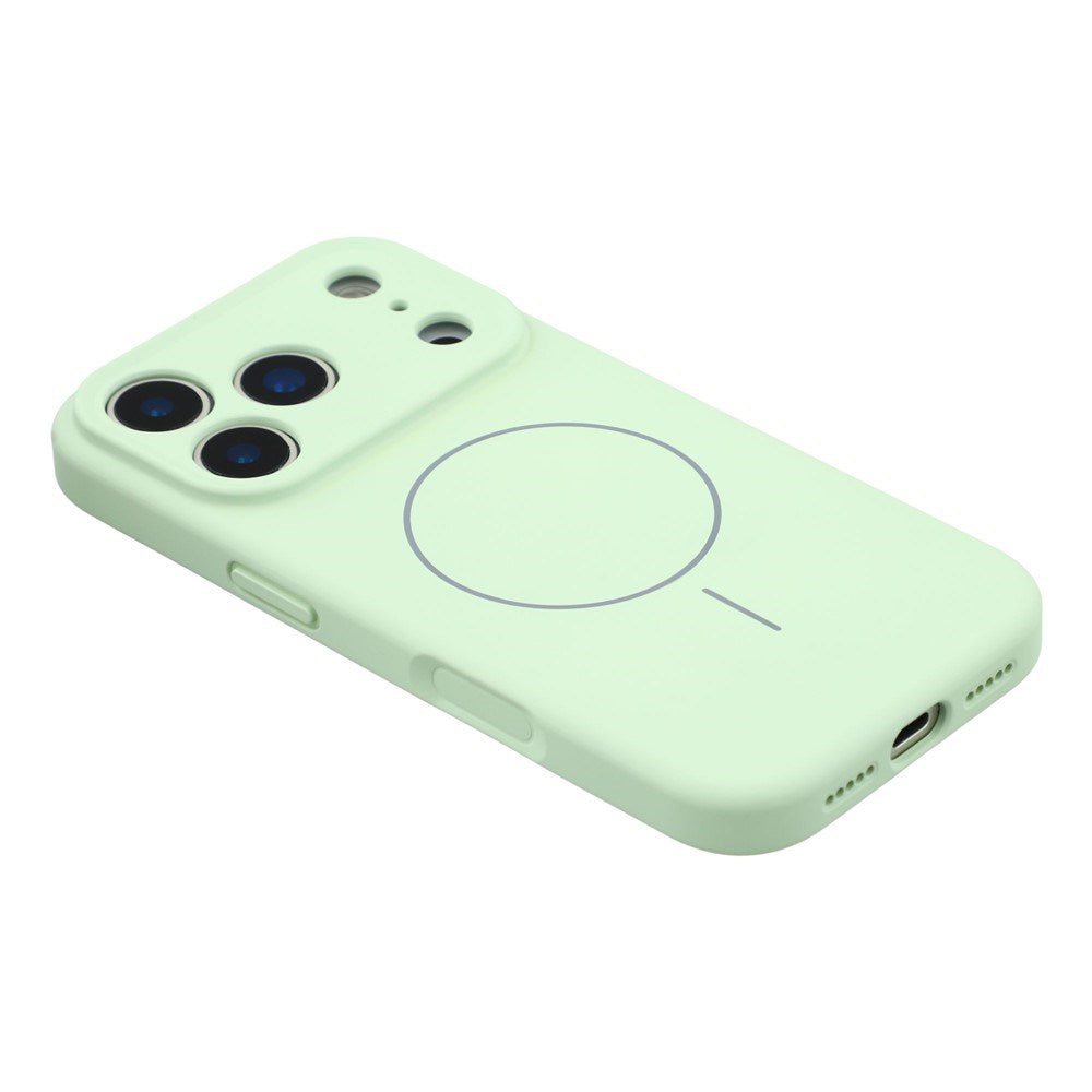 EIDERWOOD iPhone 17 Pro Fleksibelt Plast Deksel med Fôr Innvendig – MagSafe Kompatibel – Mintgrønn