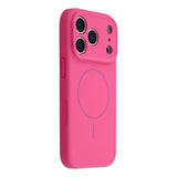EIDERWOOD iPhone 17 Pro Fleksibelt Plast Deksel med Fôr Innvendig – MagSafe Kompatibel – Pink