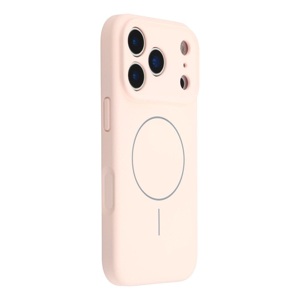 EIDERWOOD iPhone 17 Pro Fleksibelt Plast Deksel med Fôr Innvendig – MagSafe Kompatibel – Rosa