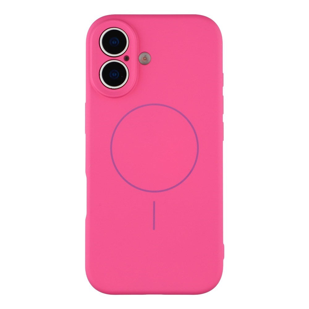 EIDERWOOD iPhone 17 Fleksibelt Plast Deksel med Fôr Innvendig – MagSafe Kompatibel – Pink