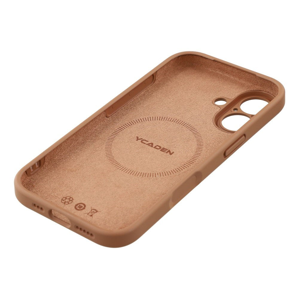 EIDERWOOD iPhone 17 Fleksibelt Plast Deksel med Fôr Innvendig – MagSafe Kompatibel – Brun