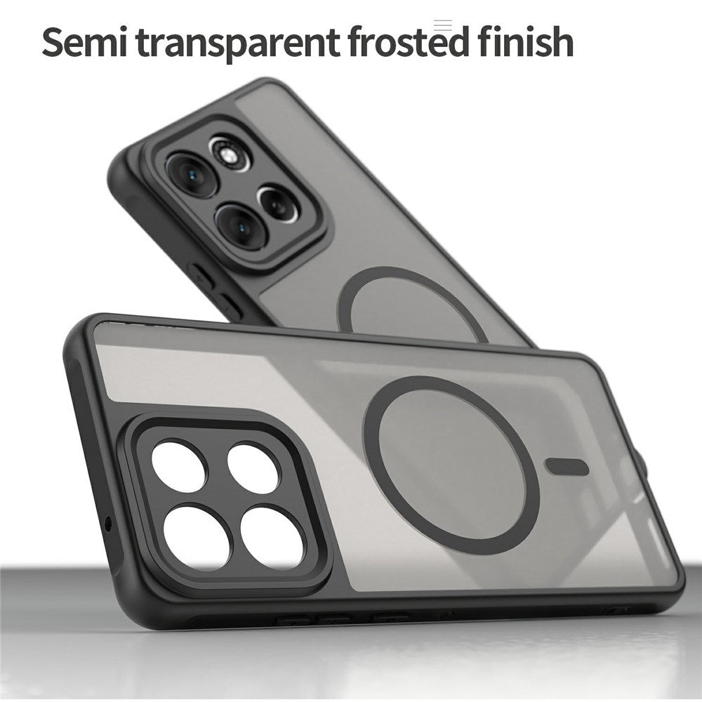 Motorola Moto G86 Power EIDERWOOD Hybrid Plast Deksel - MagSafe Kompatibel - Svart