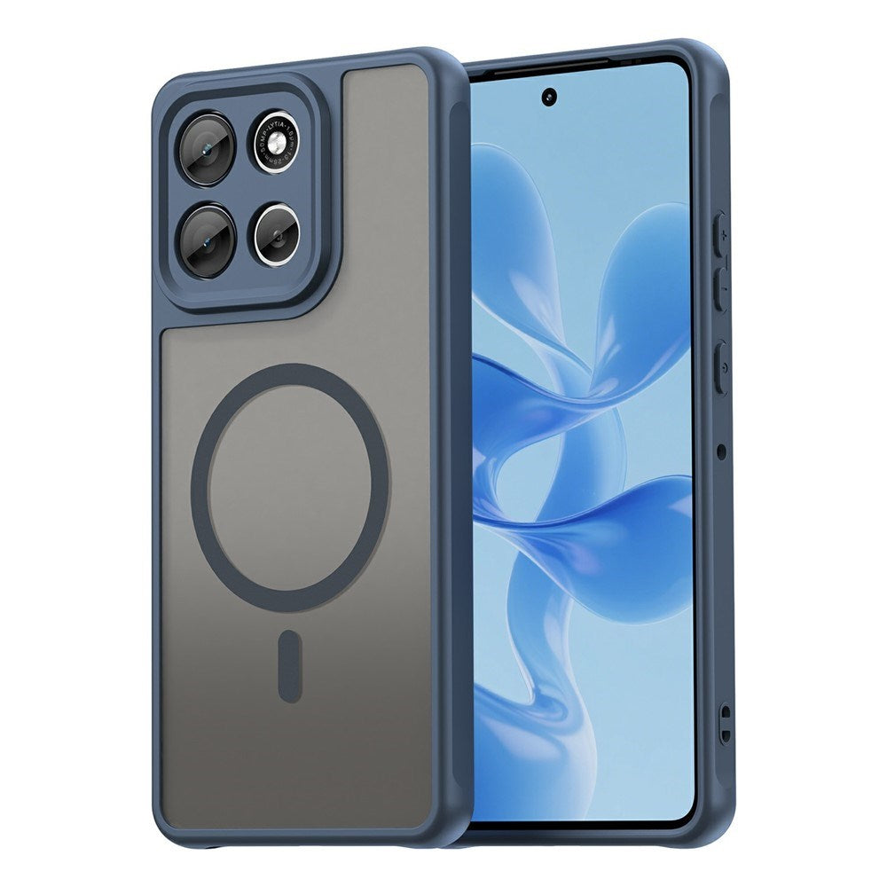 Motorola Moto G86 Power EIDERWOOD Hybrid Plast Deksel - MagSafe Kompatibel - Blå