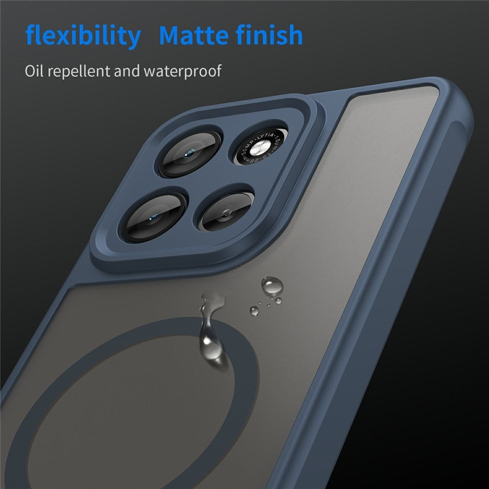 Motorola Moto G86 Power EIDERWOOD Hybrid Plast Deksel - MagSafe Kompatibel - Blå