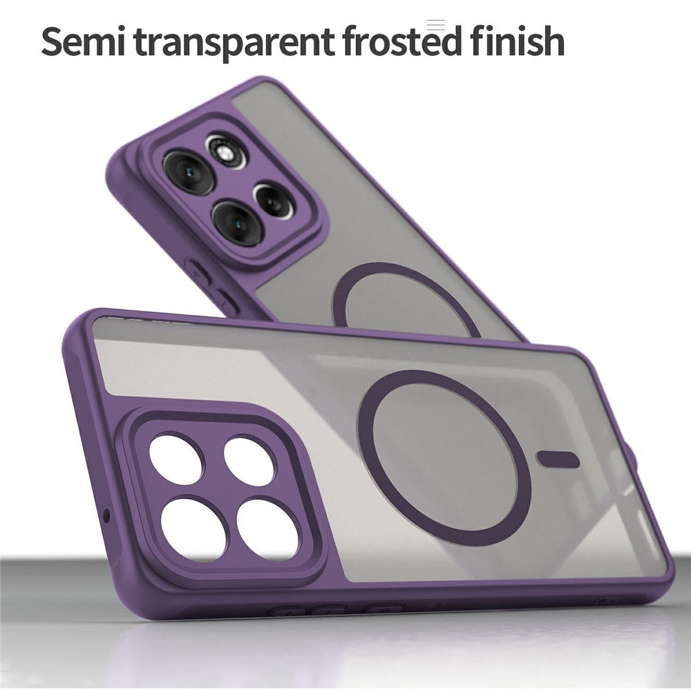 Motorola Moto G86 Power EIDERWOOD Hybrid Plast Deksel - MagSafe Kompatibel - Lilla