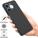 Realme Note 70T EIDERWOOD Fôret Silikon Deksel m. Stropp - Svart