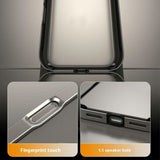 iPhone 17 Pro EIDERWOOD Metal Bumper Deksel m. Forsterkede Silikon Hjørner - Grå