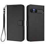 EIDERWOOD Sony Xperia 10 VII Kunstskinn Flip Deksel m. Kortholder & Stropp - Svart