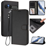 EIDERWOOD Sony Xperia 10 VII Kunstskinn Flip Deksel m. Kortholder & Stropp - Svart