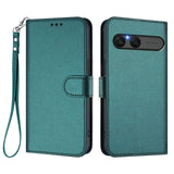 EIDERWOOD Sony Xperia 10 VII Kunstskinn Flip Deksel m. Kortholder & Stropp - Grønn