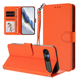 EIDERWOOD Sony Xperia 10 VII Kunstskinn Flip Deksel m. Kortholder & Stropp - Oransje