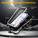 iPhone 17 R-JUST Hybrid Robust Deksel m. Innebygd Skjermbeskyttelse & Kickstand - Sølv