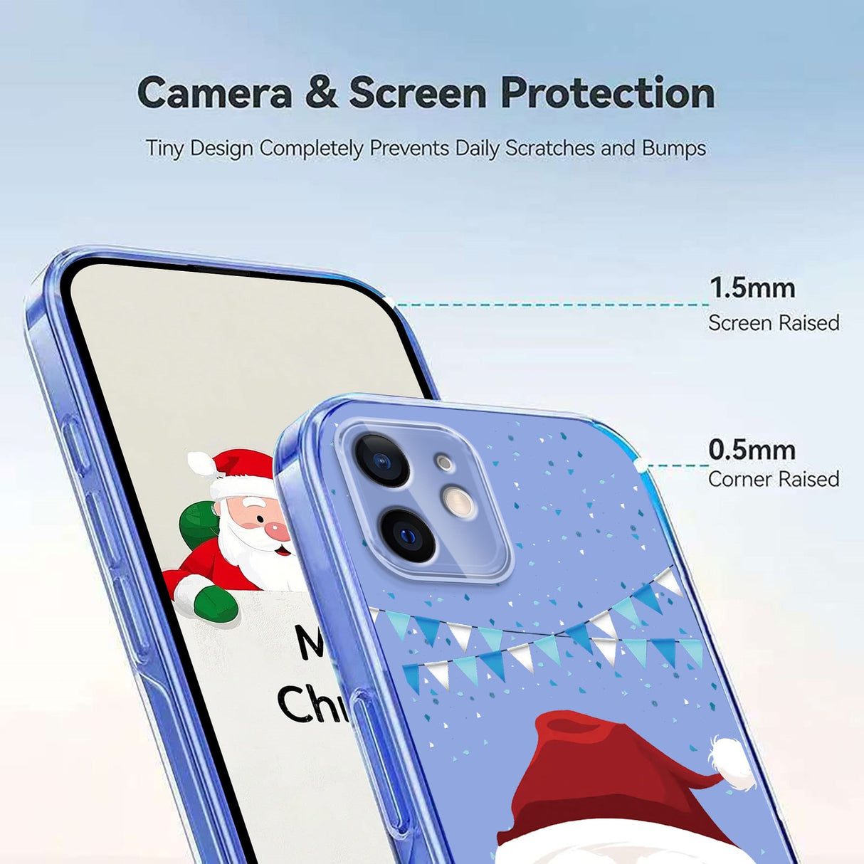 EIDERWOOD iPhone 11 Fleksibelt Plast Juledeksel med Motiv - Gjennomsiktig / Julenissen