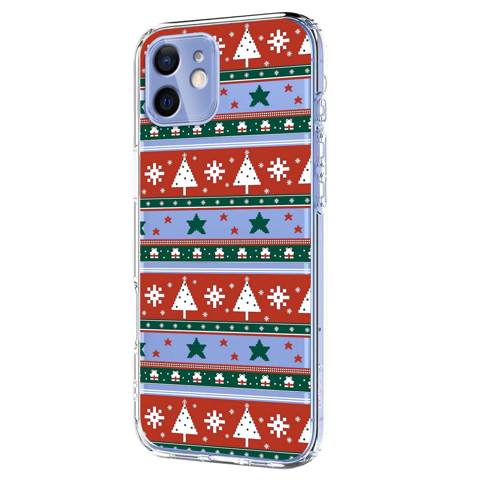 EIDERWOOD iPhone 12 / 12 Pro Fleksibelt Plast Juledeksel med Motiv - Gjennomsiktig / Mønster