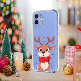 EIDERWOOD iPhone 12 / 12 Pro Fleksibelt Plast Juledeksel med Motiv - Gjennomsiktig / Reinsdyr