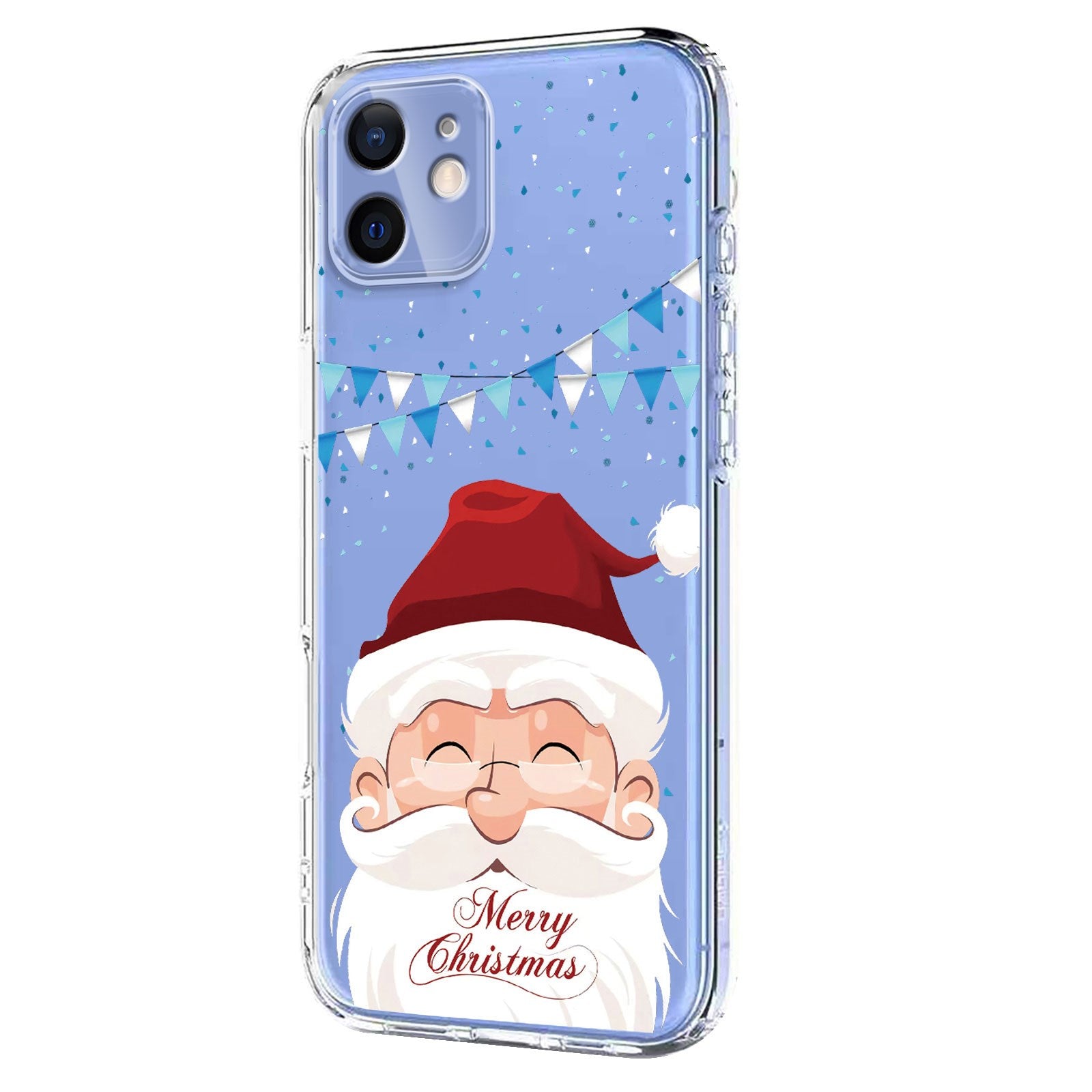EIDERWOOD iPhone 12 / 12 Pro Fleksibelt Plast Juledeksel med Motiv - Gjennomsiktig / Julenissen
