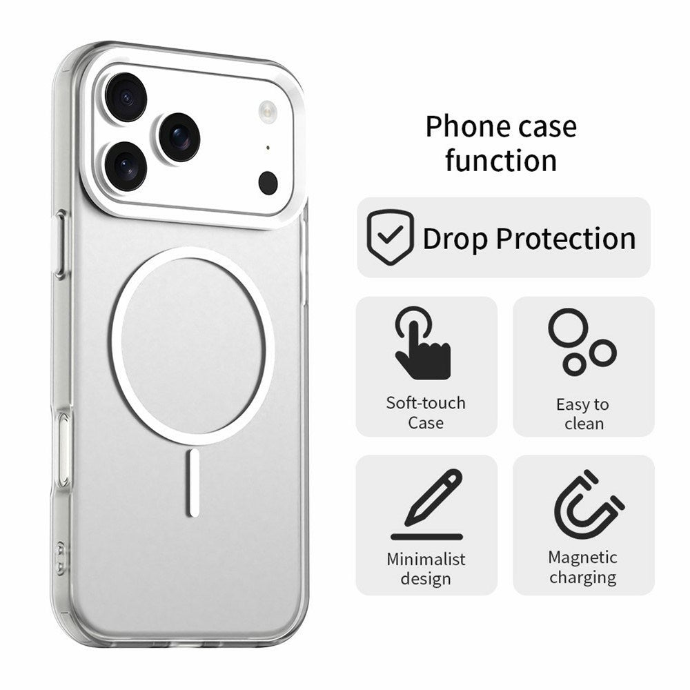 iPhone 18 Pro / 17 Pro EIDERWOOD Hybrid Plast Deksel - MagSafe Kompatibel - Hvit