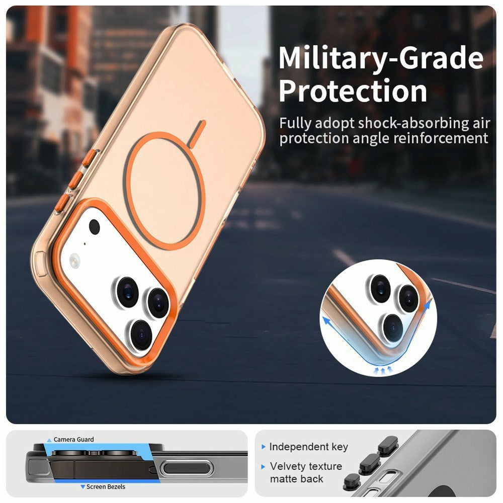 iPhone 18 Pro / 17 Pro EIDERWOOD Hybrid Plast Deksel - MagSafe Kompatibel - Oransje