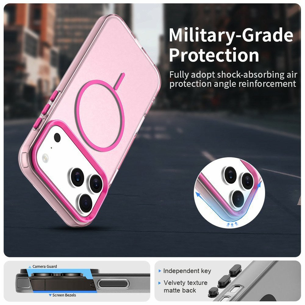 iPhone 18 Pro / 17 Pro EIDERWOOD Hybrid Plast Deksel - MagSafe Kompatibel - Rosa