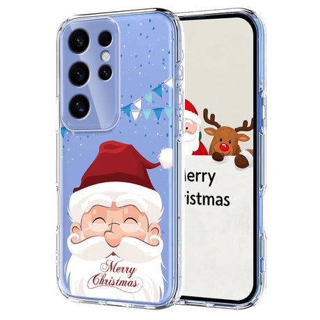 EIDERWOOD Samsung Galaxy S24 Ultra Fleksibelt Plast Juledeksel med Motiv - Gjennomsiktig / Julenissen