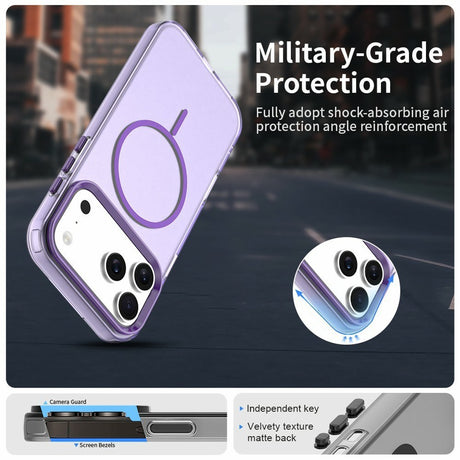 iPhone 18 Pro Max / 17 Pro Max EIDERWOOD Hybrid Plast Deksel - MagSafe Kompatibel - Lilla