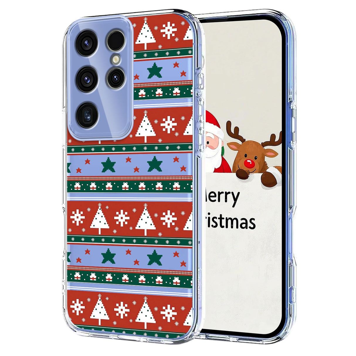 EIDERWOOD Samsung Galaxy S23 Ultra Fleksibelt Plast Juledeksel med Motiv - Gjennomsiktig / Mønster