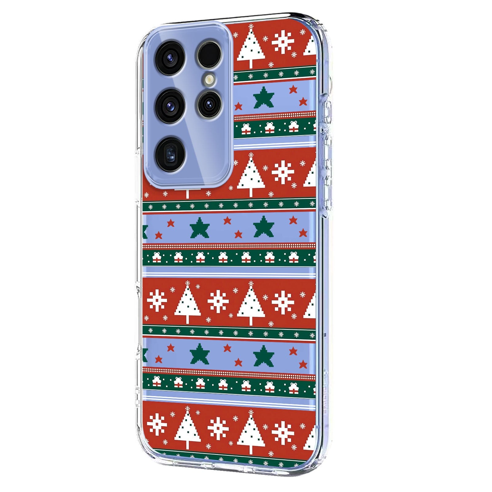 EIDERWOOD Samsung Galaxy S23 Ultra Fleksibelt Plast Juledeksel med Motiv - Gjennomsiktig / Mønster