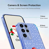 EIDERWOOD Samsung Galaxy S23 Ultra Fleksibelt Plast Juledeksel med Motiv - Gjennomsiktig / Snømann