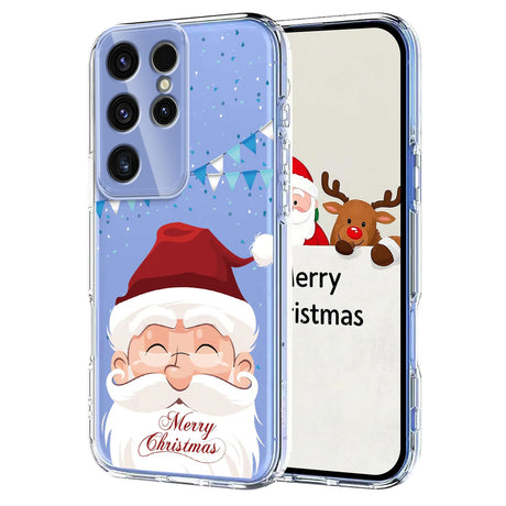 EIDERWOOD Samsung Galaxy S23 Ultra Fleksibelt Plast Juledeksel med Motiv - Gjennomsiktig / Julenissen