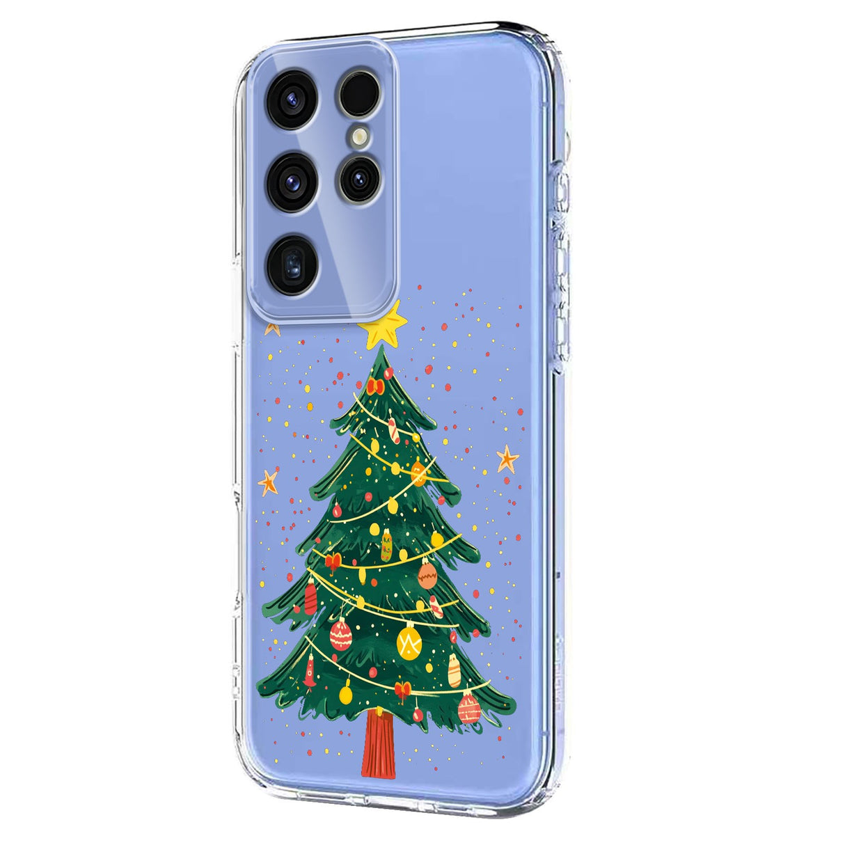 EIDERWOOD Samsung Galaxy S23 Ultra Fleksibelt Plast Juledeksel med Motiv - Gjennomsiktig / Juletre