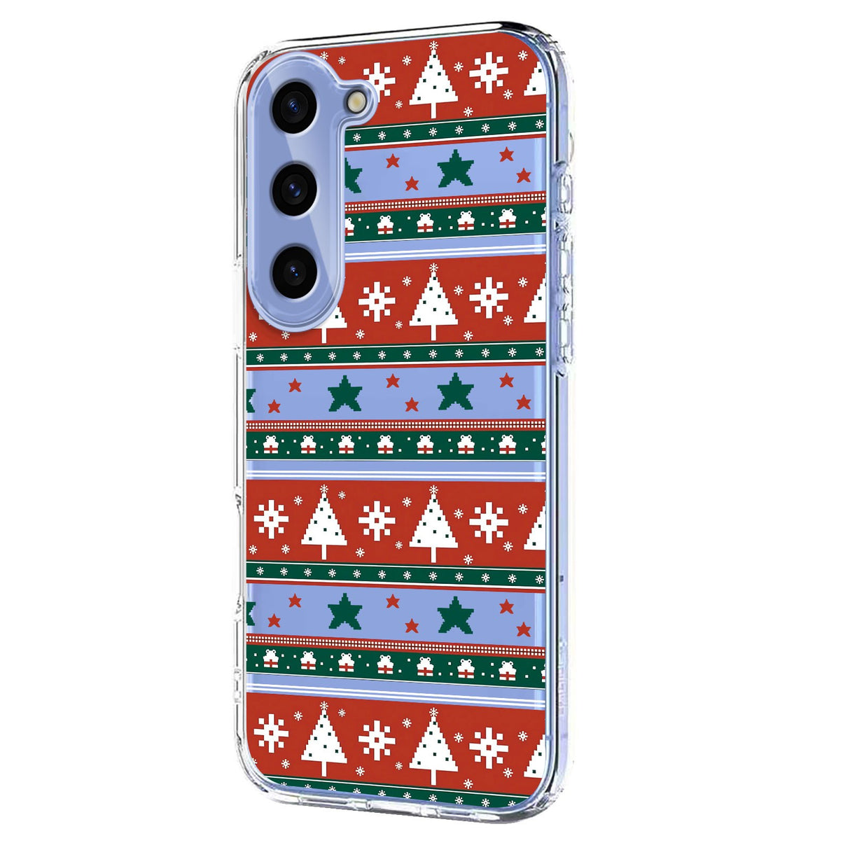 EIDERWOOD Samsung Galaxy S23 FE Fleksibelt Plast Juledeksel med Motiv - Gjennomsiktig / Mønster