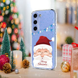 EIDERWOOD Samsung Galaxy S23 FE Fleksibelt Plast Juledeksel med Motiv - Gjennomsiktig / Julenissen
