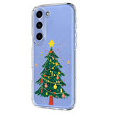 EIDERWOOD Samsung Galaxy S23 FE Fleksibelt Plast Juledeksel med Motiv - Gjennomsiktig / Juletre