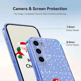EIDERWOOD Samsung Galaxy S23 Fleksibelt Plast Juledeksel med Motiv - Gjennomsiktig / Snømann