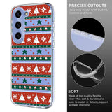 vEIDERWOOD Samsung Galaxy S23+ (Plus) Fleksibelt Plast Juledeksel med Motiv - Gjennomsiktig / Mønster