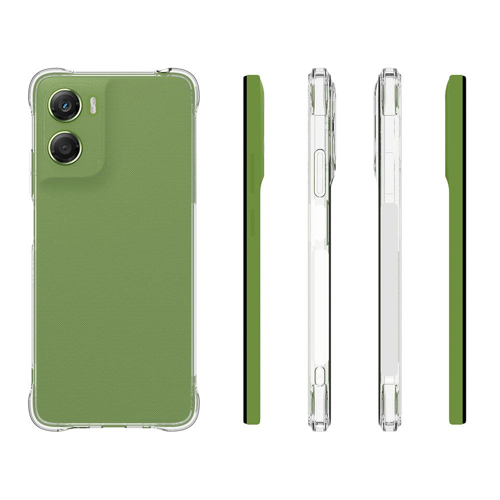 Motorola Moto G06 / G06 Power EIDERWOOD Fleksibelt Plast Deksel med Støtabsorberende Hjørner - Gjennomsiktig