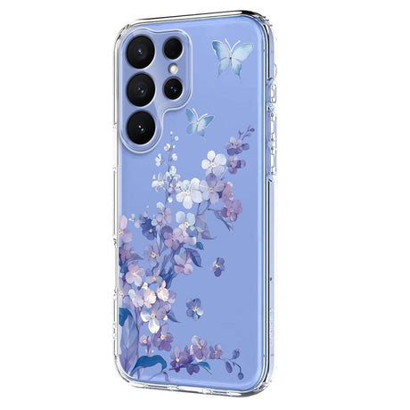 Samsung Galaxy S26 Ultra EIDERWOOD Fleksibel Plast Deksel m. Mønster - Gjennomsiktig / Fioler