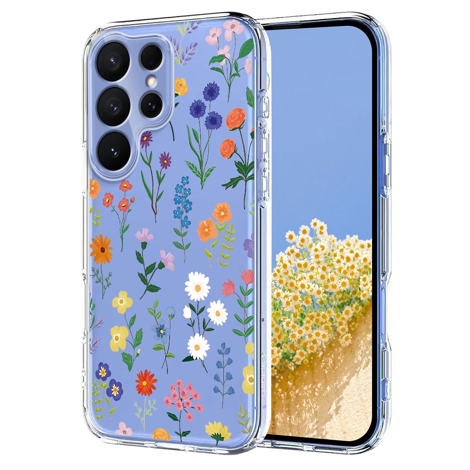 Samsung Galaxy S26 Ultra EIDERWOOD Fleksibel Plast Deksel m. Mønster - Gjennomsiktig / Ville Blomster