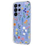 Samsung Galaxy S26 Ultra EIDERWOOD Fleksibel Plast Deksel m. Mønster - Gjennomsiktig / Ville Blomster