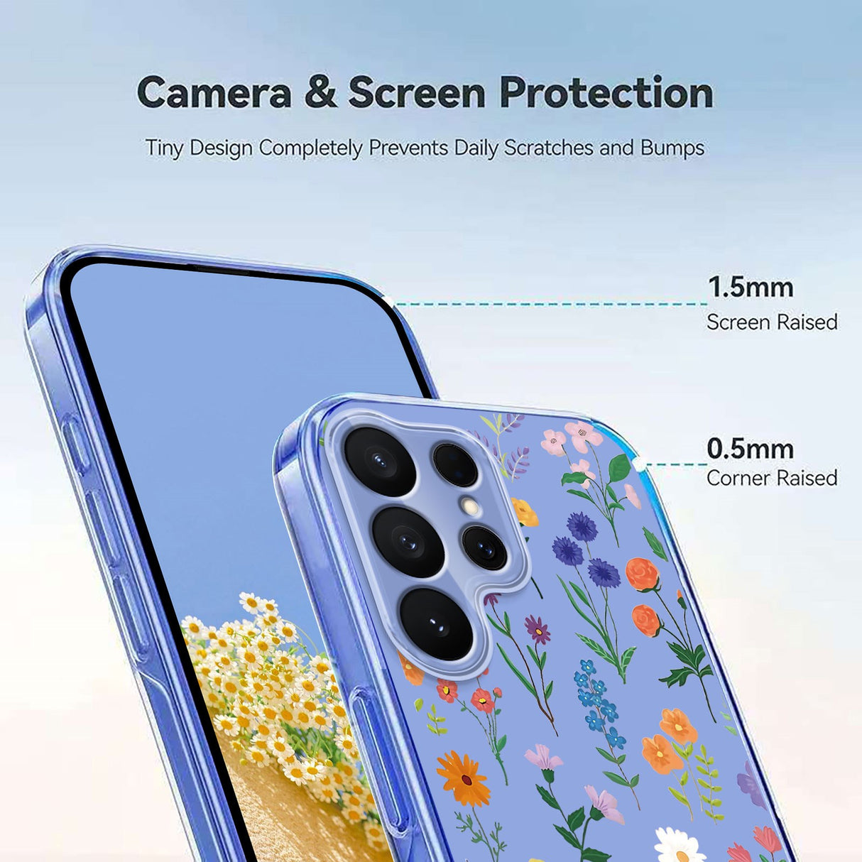 Samsung Galaxy S26 Ultra EIDERWOOD Fleksibel Plast Deksel m. Mønster - Gjennomsiktig / Ville Blomster