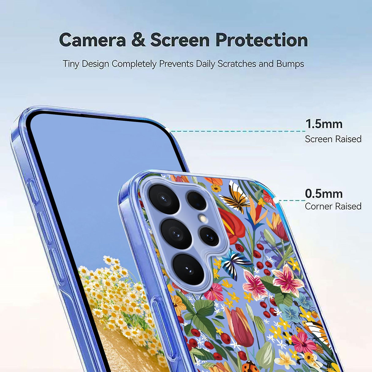 Samsung Galaxy S26 Ultra EIDERWOOD Fleksibel Plast Deksel m. Mønster - Gjennomsiktig / Blomster