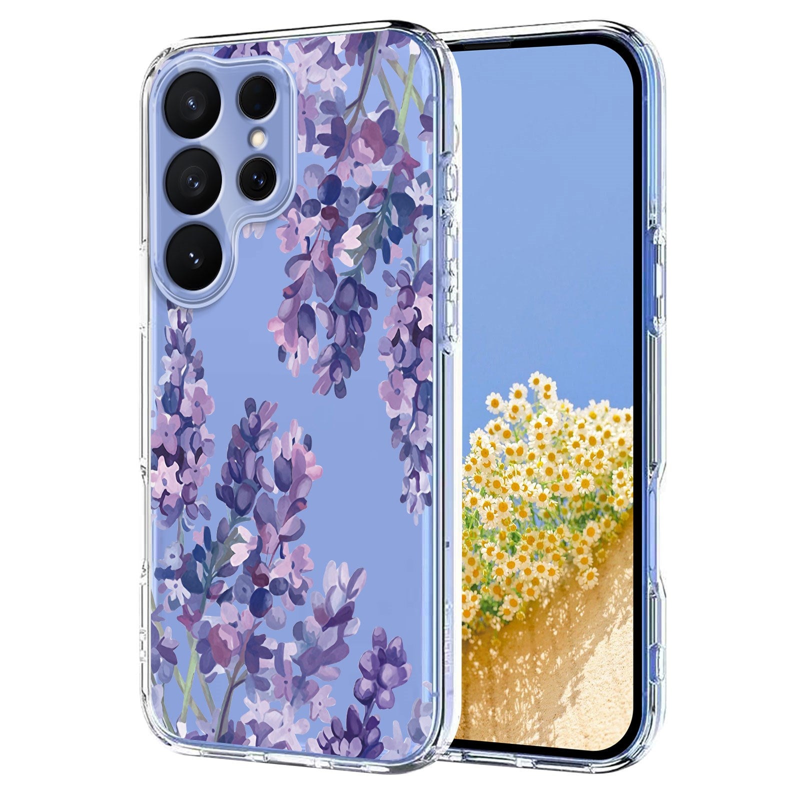 Samsung Galaxy S26 Ultra EIDERWOOD Fleksibel Plast Deksel m. Mønster - Gjennomsiktig / Lavendel