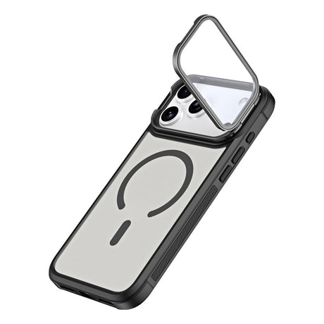 iPhone 18 Pro Max / 17 Pro Max EIDERWOOD Hybrid Plast Deksel m. Kamera Deksel & Stativfunksjon - MagSafe Kompatibel - Svart