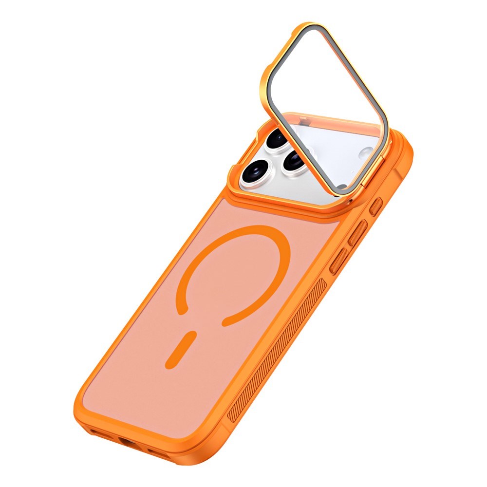 iPhone 18 Pro / 17 Pro EIDERWOOD Hybrid Plast Deksel m. Kamera Deksel & Stativfunksjon - MagSafe Kompatibel - Oransje