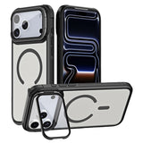 iPhone 18 Pro / 17 Pro EIDERWOOD Hybrid Plast Deksel m. Kamera Deksel & Stativfunksjon - MagSafe Kompatibel - Svart