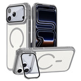 iPhone 18 Pro / 17 Pro EIDERWOOD Hybrid Plast Deksel m. Kamera Deksel & Stativfunksjon - MagSafe Kompatibel - Grå