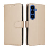 Samsung Galaxy S26 EIDERWOOD Kunstskinn Flip Deksel m. Strop - Beige