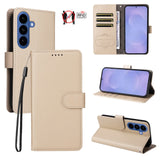 Samsung Galaxy S26 EIDERWOOD Kunstskinn Flip Deksel m. Strop - Beige