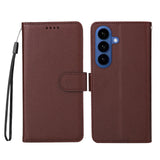 Samsung Galaxy S26 EIDERWOOD Kunstskinn Flip Deksel m. Strop - Brun